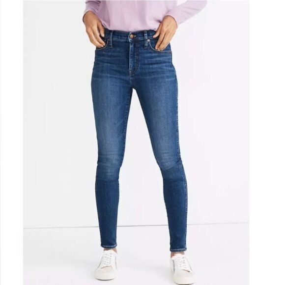 Top rated! Madewell 10" High-Rise‎ Skinny Jeans in Bradshaw Wash, size 24 - Picture 2 of 16